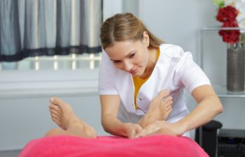 the leg massage