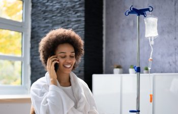 Vitamin Therapy IV Drip Infusion In Women Blood